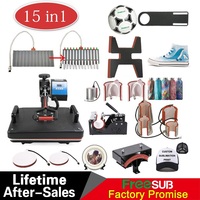 Machine de Presse à Chaud Freesub 15 en 1 pour Chaussures Stylos T-shirts Sublimation Machines à Chaleur pour T-shirt Casquette Mug Balle