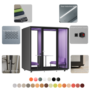 Stand Panel der Schallschutz Pod Indoor <span class=keywords><strong>Sound</strong></span> Proof Meeting Mobile Working House Kabine Tragbare Home Office Pods - Product Image 4