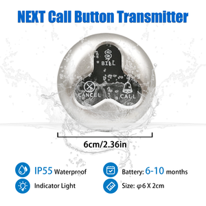 Không dây nhà hàng máy nhắn tin hệ thống với màn hình hiển thị nhận được & nút gọi dễ dàng để sử dụng cho kịp thời dịch vụ CE chứng nhận - Product Image 6