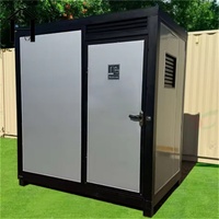 Toilette préfabriquée portable 1100*1100*2200mm, unité de salle de bain modulaire, directement de l'usine, montage facile, étanche, respirante, pour extérieur