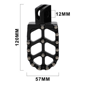 แป้นเหยียบรถมอเตอร์ไซค์ Z125 แบบปรับแต่งได้  แผ่นวางเท้ากันลื่น ทำจากอลูมิเนียมอัลลอย - Product Image 1