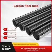 Tubes creux en fibre de carbone 3K 100% - Diamètre 6-32 mm - Diamètre intérieur et longueur personnalisables - Convient à diverses applications