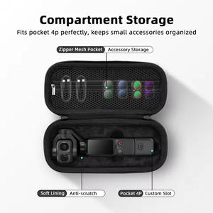 Sac de rangement pour accessoires d'appareil photo <span class=keywords><strong>DJI</strong></span> <span class=keywords><strong>Osmo</strong></span> <span class=keywords><strong>Pocket</strong></span> 4Pro, étui de transport, boîte de voyage portable pour <span class=keywords><strong>DJI</strong></span> <span class=keywords><strong>Pocket</strong></span> 4P, sac à main en nylon - Product Image 2