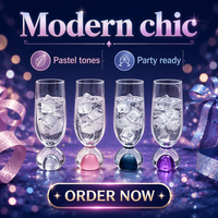 Verre à jus moderne et minimaliste, coloré, à fond rond, résistant à la chaleur, verres créatifs sans pied ni couvercle pour la maison