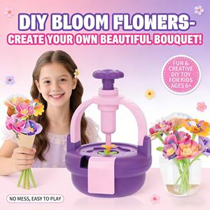 Kit de Máquina para Hacer Flores AiJH, Set de Manualidades para Niños, Venta al Por Mayor, Logotipo Personalizado, Juguete Educativo STEM de Flores de Tela - Product Image 6