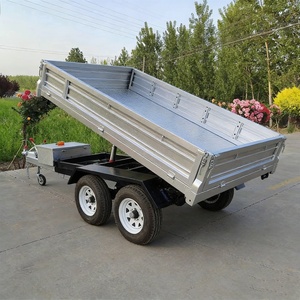 Remorque à <span class=keywords><strong>benne</strong></span> basculante hydraulique à double essieu, robuste, pour le transport <span class=keywords><strong>agricole</strong></span> - Product Image 4