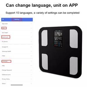 CE ใหม่จอแสดงผล VA ขนาดใหญ่ ITO อัตราการเต้นหัวใจแบบดิจิทัลชาร์จ USB โหมดเด็กเครื่องชั่งน้ำหนักอัจฉริยะพร้อมแอป - Product Image 2