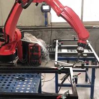 Robot industriel 6 axes haute stabilité, charge utile de 15 kg, pour la solution d'automatisation de l'inspection et du calibrage des pièces moteur, robot collaboratif