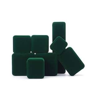 Custom Logo Red Velvet Wholesale Box Manufacturer <b>Rings</b> Earrings Pendant Jewelry Packaging Boxes Set - Product Image 4