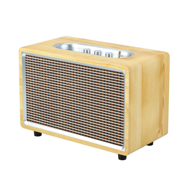 K8 40W 5400mah Multifunctional retro Wooden Grain Wireless BT Speaker Home Theatre Computer Desktop Subwoofer Vintage