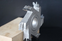 JANDLI JDL-A6004 Fraise à pré-fraisage et à refinition des bords, corps en acier allié revêtu indexable + plaquettes diamantées PCD |   Coupes de bois OEM/ODM