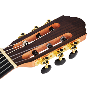 Vente en gros Offre Spéciale <span class=keywords><strong>Guitare</strong></span> <span class=keywords><strong>classique</strong></span> en épicéa massif à corps mince de 39 pouces Cordes de nylon <span class=keywords><strong>Guitare</strong></span> silencieuse - Product Image 3