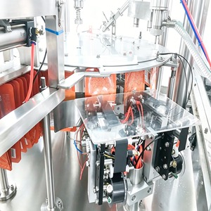 Machine de remplissage automatique de sachets à bec verseur personnalisés pour petites entreprises, machine d'emballage de sachets pour <span class=keywords><strong>p</strong></span>âte d'ail, <span class=keywords><strong>sauce</strong></span> BBQ au sésame, ketchup - Product Image 4