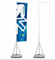 Drapeaux publicitaires personnalisés adaptés à diverses activités de plein air ; drapeaux rectangulaires en fibre de polyester.