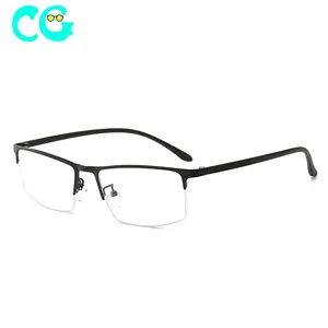 Metal Frame of Classic Blue Light Anti-fatigue Half-frame Reading Glasses for men Diopter 1.0 1.5 2.0 2.5 3.0 3.5 4.0