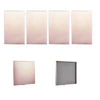Rehausseurs en acrylique miroir et boîte de présentation sur pied avec couvercle interchangeable pour centres de table de mariage et décorations de table