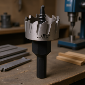 Scie cloche HSS Ttake 38 mm fabriquée en Italie pour le perçage du métal et du bois - Product Image 3