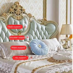 Ensemble de meubles de chambre à coucher modernes en bois massif, <span class=keywords><strong>lit</strong></span> en bois à prix abordable, design personnalisable, lits doubles <span class=keywords><strong>king</strong></span>-size avec cadre en bois massif - Product Image 3