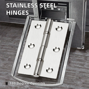 Charnières de meuble modernes en acier inoxydable 201, réglables de 2 à 4 pouces, installation facile, garantie 4 ans, OEM ODM - Product Image 2