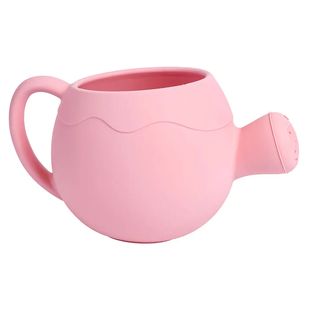 Hot Selling Pink Cute Outdoors Summer Beach Toys For Kids Garden Water Spray Pot for Toddles Food Grade Silicone Watering Cans