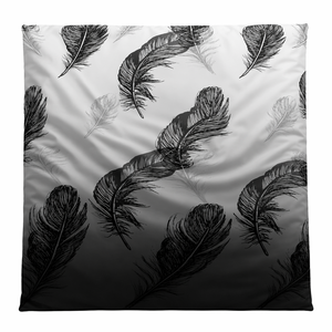 China Stock Florals Pattern 100% Polyester Washable Bedding Set <b>Black</b> White <b>Feather</b> Quilt Cover for Home Hotel Modern Luxury Bed - Product Image 4