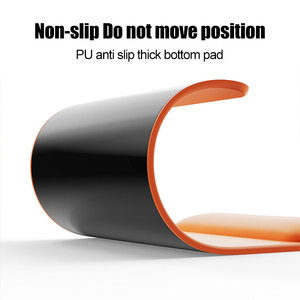 Customizable Colorful Non-Slip PU Base Silicone Rectangular Ergonomic Mousepad Mouse <b>Keyboard</b> Wrist Rest Support Set for Office - Product Image 6