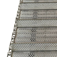 Nueva Cinta Transportadora de Placas Planas de Acero Inoxidable SS304 de Grado Alimenticio, Diseño Sanitario, Fácil de Limpiar, Anticorrosión, Alta Temperatura