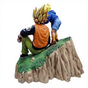 Figura de Anime de Dos Chicos Rubios con Base de Hierba, Estatua Coleccionable de Resina para Colección y Exhibición de Fans - Product Image 3