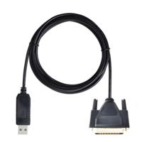 OEM/ODM 1,8 M PLC Programación USB RS232 DB25 Cable Chaqueta de PVC Conductor de cobre estañado blindado Uso industrial de 12 meses para