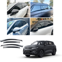 Déflecteurs de vitres latérales en acrylique de 2,5 mm pour BYD Yuan up ATTO 2, pare-pluie, déflecteurs de vent, accessoires extérieurs de voiture