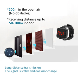 Nhà hàng máy nhắn tin hệ thống cổ tay Watch nút gọi không dây Bar & nhà hàng khách bảng nút gọi - Product Image 4