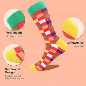 Calcetines de Vestir Personalizados para Hombre, de Algodón, Divertidos, Coloridos, Estilo <span class=keywords><strong>Crazy</strong></span> Crew - Product Image 2