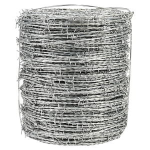Qualité d'usine 12 #   Rouleau de clôture en fil barbelé de 200 m, galvanisé électriquement, anti-escalade, couleur personnalisée pour clôture d'aéroport - Product Image 1