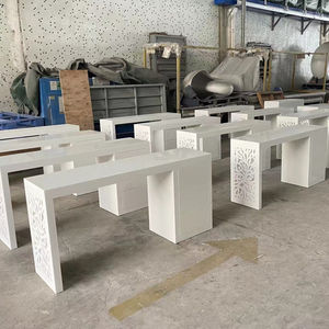 Chinese Kantoor Bureau Leverancier Witte Massief Oppervlak <span class=keywords><strong>Mini</strong></span> Size Kantoor Leraar Bureau Te Koop - Product Image 2