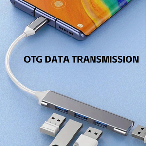 4 cổng <span class=keywords><strong>USB</strong></span> 3.0 HUB <span class=keywords><strong>USB</strong></span> Hub tốc độ cao Loại C SPLITTER 5Gbps cho PC phụ kiện máy tính Multiport Hub 4 <span class=keywords><strong>USB</strong></span> 3.0 2.0 cổng - Product Image 3