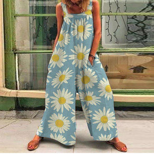 <span class=keywords><strong>Tuta</strong></span> Estiva <span class=keywords><strong>a</strong></span> Righe da Donna, <span class=keywords><strong>Tuta</strong></span> da Spiaggia Stampata, Jumpsuit da Donna - Product Image 5