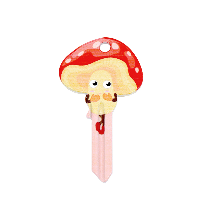 Лидер продаж, оптовая продажа, цветной пустой ключ в форме мультяшного гриба на заказ для универсального ключа UL050