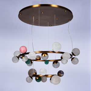Lampes suspendues de haute qualité, nouveau design lumineux, 30 kg, métal, cristal, taille moyenne, à intensité variable - Product Image 2