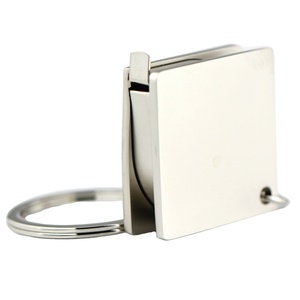 Biểu tượng tùy chỉnh đo băng Keychain khắc laser thép không gỉ nhỏ tapeline Móc Chìa Khóa Băng biện pháp dây Móc khóa quà tặng khuyến mãi - Product Image 1