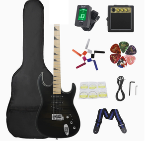 <span class=keywords><strong>Guitarra</strong></span> Eléctrica de 39 Pulgadas, 24 Piezas, Modelo ST, Nivel Inicial, para Zurdos, 6 Cuerdas, Acabado Mate - Product Image 5