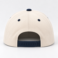 Casquette de baseball classique ajustable en coton à 5 panneaux, bicolore, avec visière incurvée, personnalisable avec logo lettre, pour la vente en gros
