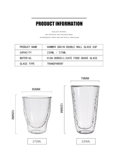 Elegant Design Hammer Pattern <strong>Wine</strong> Glass Drinking <strong>Tumblers</strong> Glass Water Juice Cup - Product Image 6