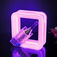 Présentateur de service de bouteille de lumière de présentateur de bouteille de vin de boîte de nuit LED