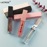 Vente en gros de rouge à lèvres liquide LED 7 ml, végan, imperméable, mat, gloss à lèvres à marque privée, non collant, avec miroir