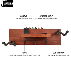 Soporte <span class=keywords><strong>de</strong></span> Pared Multifuncional para <span class=keywords><strong>Guitarra</strong></span> <span class=keywords><strong>de</strong></span> Madera Sólida Jingying 2026, Nuevo <span class=keywords><strong>de</strong></span> Fábrica, con Múltiples Estantes <span class=keywords><strong>de</strong></span> Almacenamiento para Piezas y Accesorios - Product Image 3