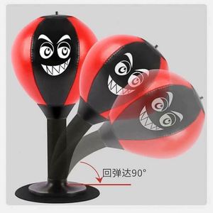 Ballon de frappe de bureau anti-stress à ventouse sécurisée pour enfant, en cuir PU, mousse, ABS et acier inoxydable - Product Image 2