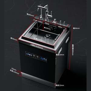 <span class=keywords><strong>Lavavajillas</strong></span> empotrado de acero inoxidable con capacidad para <span class=keywords><strong>12</strong></span> servicios, con secado rápido por aire caliente PTC y fregadero integrado, color blanco, para cocina doméstica. - Product Image 4