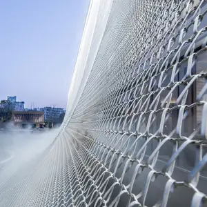 Hoge Top Geweven Metalen Gaas Van Roestvrij Staal Spiraal Gaas Gebruikt Voor Architectonische Gevel Scherm