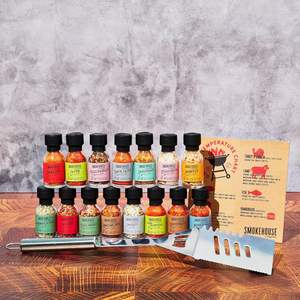 Set de Regalo de <span class=keywords><strong>Especias</strong></span> para Barbacoa Smokehouse by Thoughtfully Grilling, con 15 <span class=keywords><strong>Especias</strong></span> y Sales, Tabla de Temperaturas y Espátula para BBQ - Product Image 2