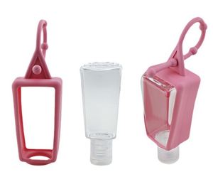 Top Seller Modern Leakproof Portable 30ml Silicone <b>Refillable</b> Silk Screen Printed <b>Hand</b> Sanitizer Bottle for Travel School Office - Product Image 3